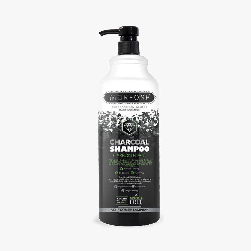 Shampoing charbon actif 1000 ml Morfose