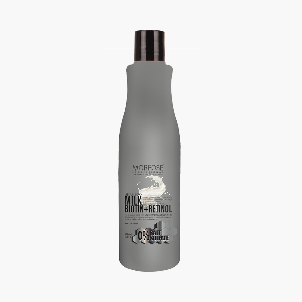 Shampoing milk biotin + retinol 500 ml Morfose