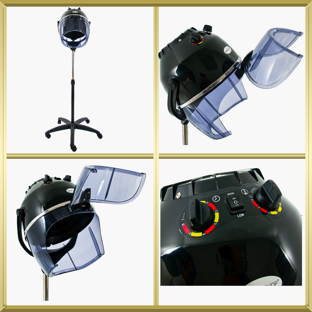 Casque sèche cheveux noir sur pied LI-202S Activ