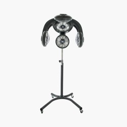 Casque sèche cheveux infrarouge noir sur pied GL-505S Activ