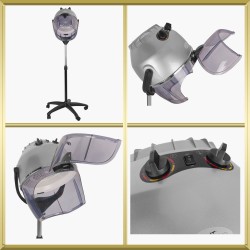 Casque sèche cheveux silver sur pied LI-202S Activ