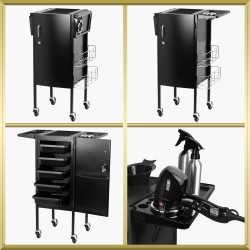 Table de service noir Delux 500 Gabbiano