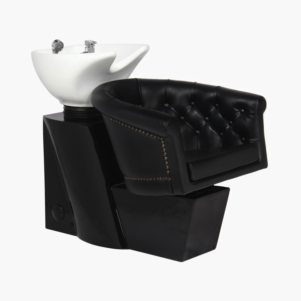 Bac à shampoing noir (cuve blanc) Londra Gabbiano