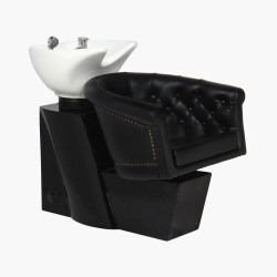 Bac à shampoing noir (cuve blanc) Londra Gabbiano