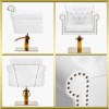 Fauteuil de coiffure blanc-gold Berlin Gabbiano Fauteuil de coiffure blanc-gold Berlin Gabbiano