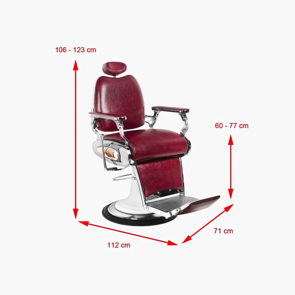 Fauteuil de barbier bordeaux Moto Style Gabbiano Fauteuil de barbier bordeaux Moto Style Gabbiano