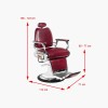 Fauteuil de barbier bordeaux Moto Style Gabbiano Fauteuil de barbier bordeaux Moto Style Gabbiano