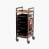 Table de service en acier bronze 8-139 Gabbiano