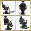 Fauteuil de barbier noir Francesco Gabbiano