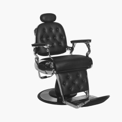 Fauteuil de barbier noir Francesco Gabbiano