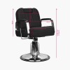 Fauteuil de coiffure & barbier noir Rufo Gabbiano
