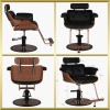 Fauteuil de coiffure noir-noyer Florence Gabbiano Fauteuil de coiffure noir-noyer Florence Gabbiano
