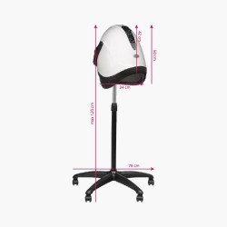 Casque sèche cheveux blanc sur pied LX-201S Gabbiano