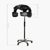 Casque sèche cheveux infrarouge noir sur pied 628 Gabbiano