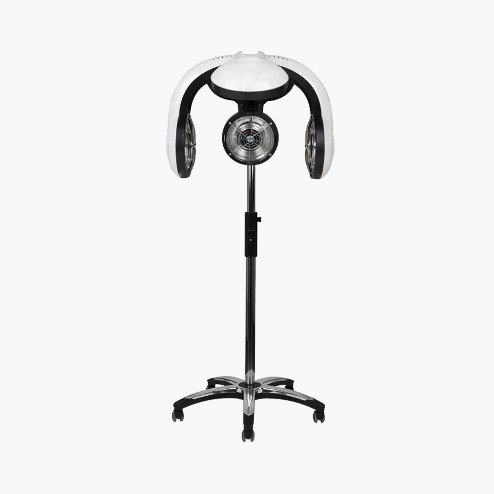 Casque sèche cheveux infrarouge blanc sur pied 938 Gabbiano