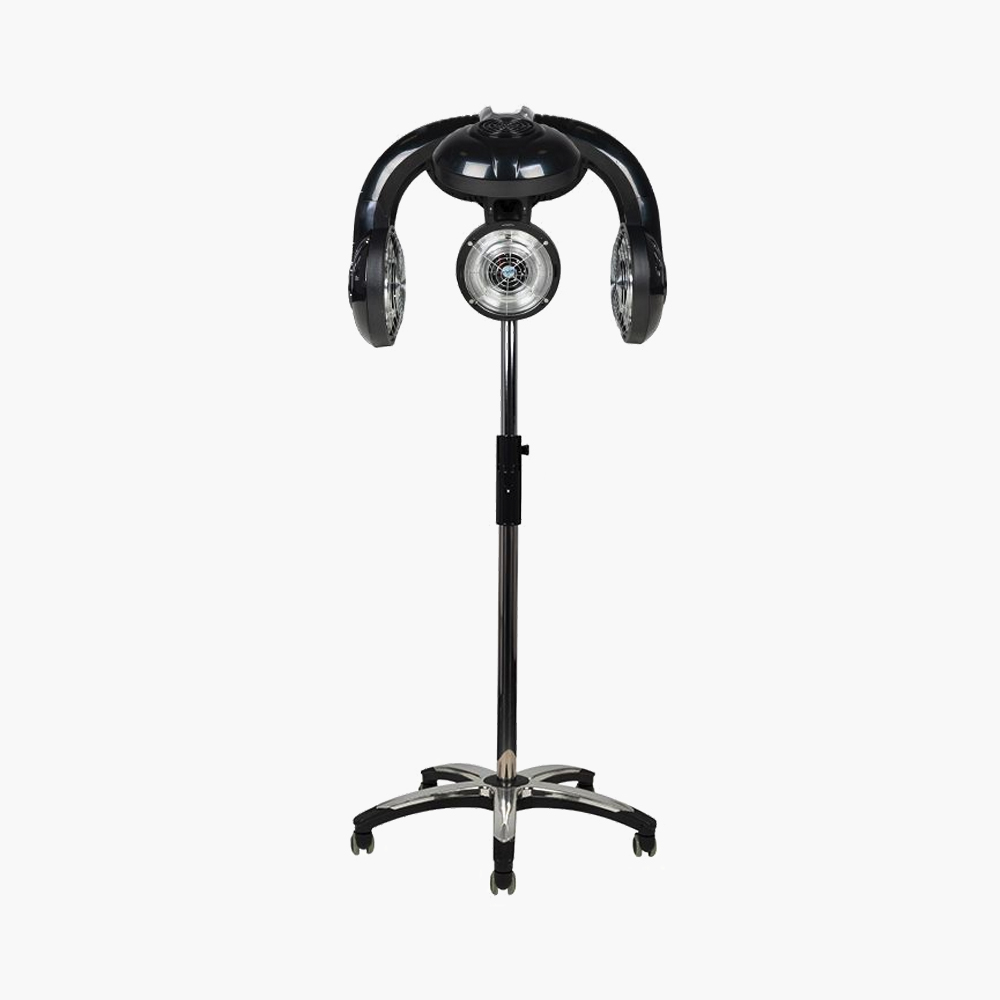 Casque sèche cheveux infrarouge noir sur pied 938 Gabbiano