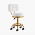 Tabouret de coiffure Blanc-Gold Royal AM-830 Qainzo