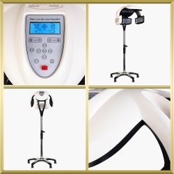 Casque sèche cheveux infrarouge creme sur pied Y-707 Gabbiano