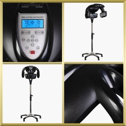 Casque sèche cheveux infrarouge noir sur pied Y-707 Gabbiano
