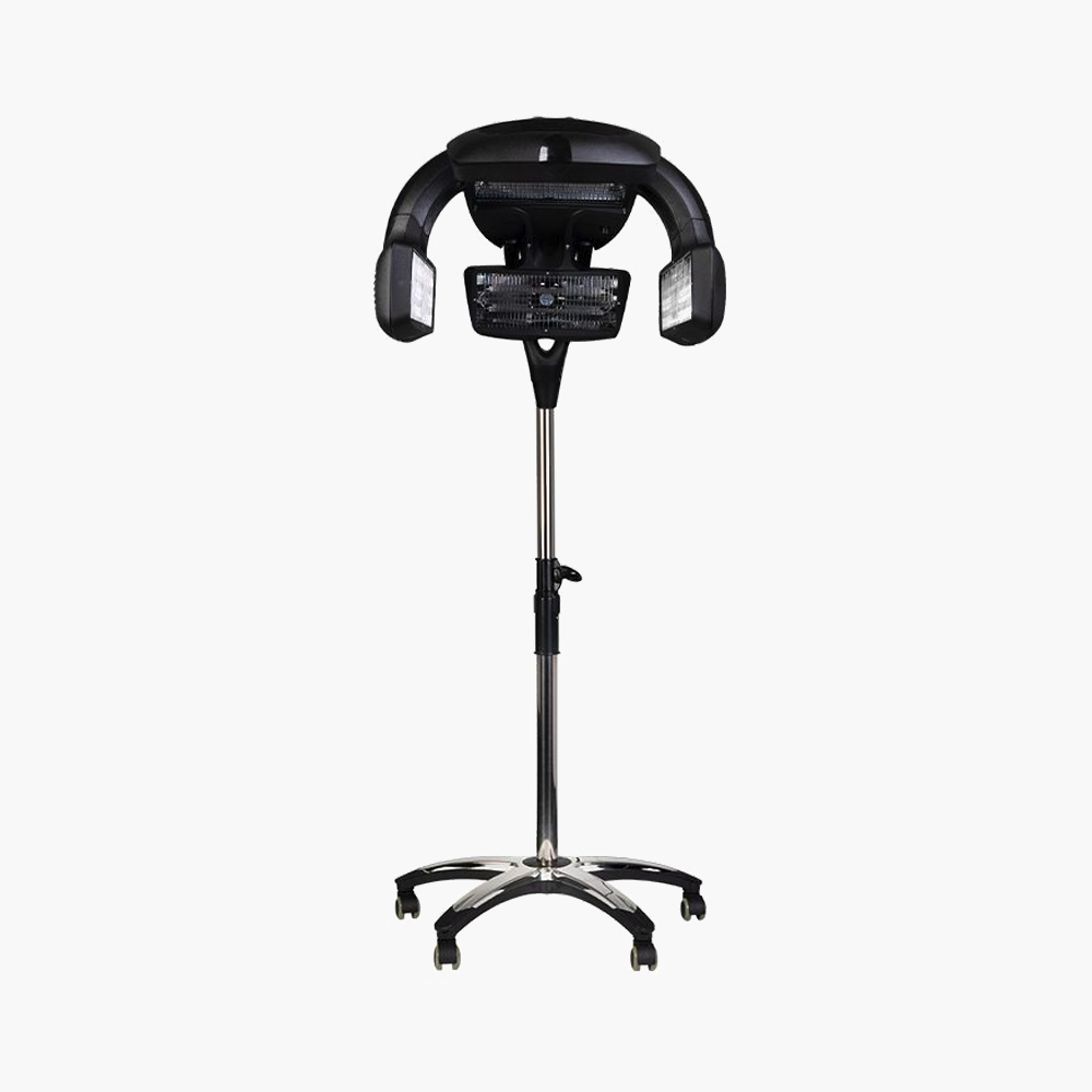 Casque sèche cheveux infrarouge noir sur pied Y-707 Gabbiano