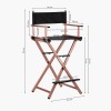 Chaise de maquillage aluminium Rose-Bronze Qainzo