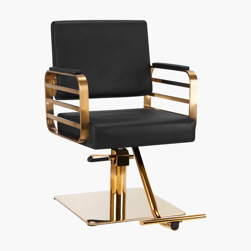 Fauteuil de coiffure noir-gold Avila Gabbiano Fauteuil de coiffure noir-gold Avila Gabbiano