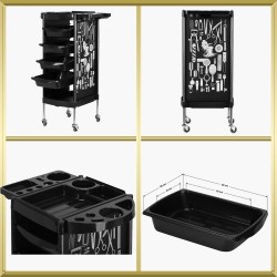 Table de service noir X11-9 Gabbiano