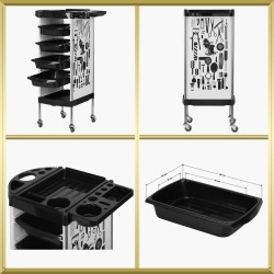 Table de service blanc X11-9 Gabbiano