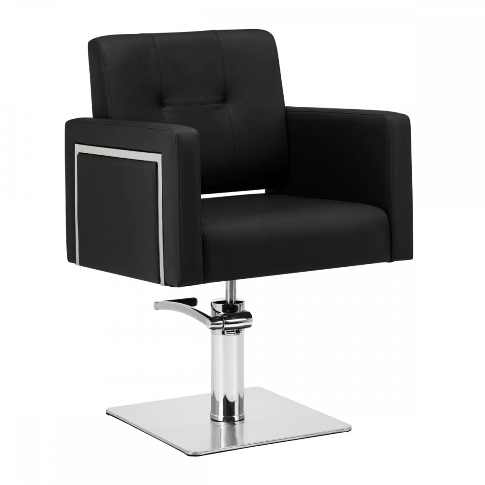 Fauteuil de coiffure noir Bergamo Gabbiano