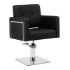 Fauteuil de coiffure noir Bergamo Gabbiano