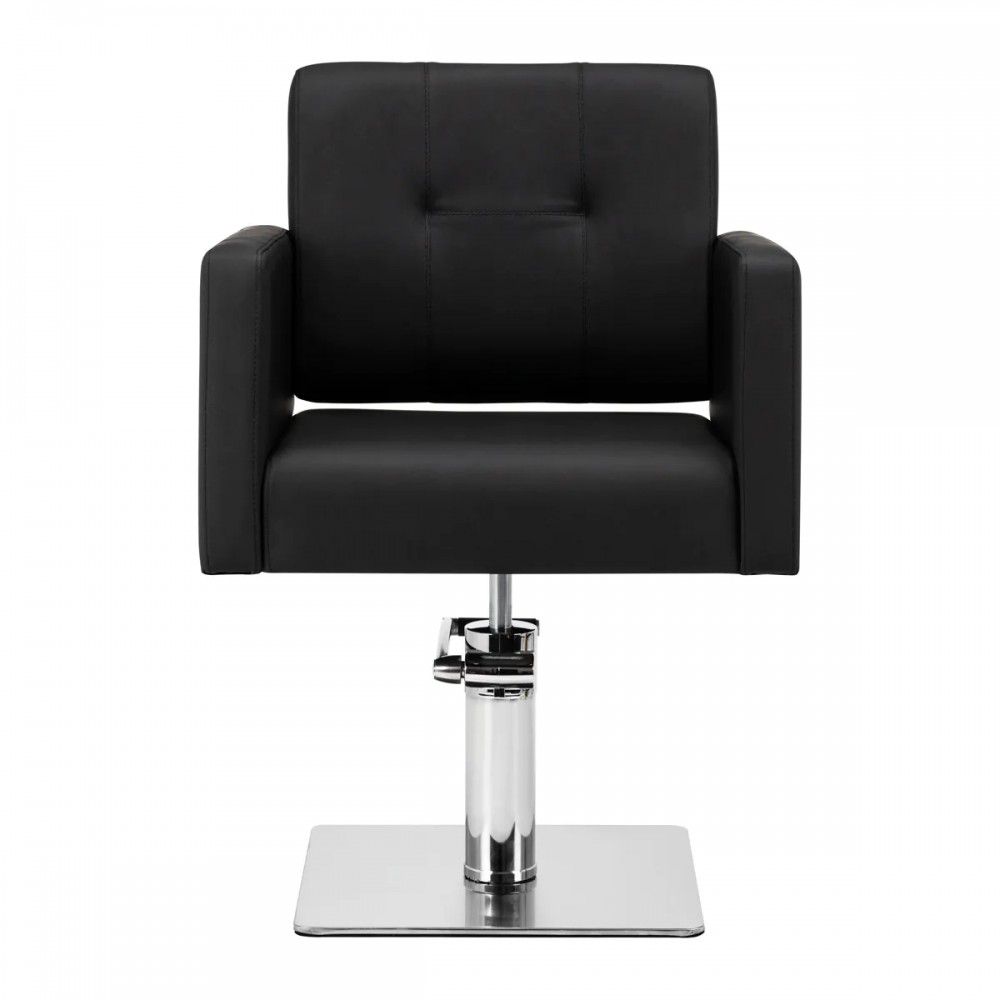 Fauteuil de coiffure noir Bergamo Gabbiano