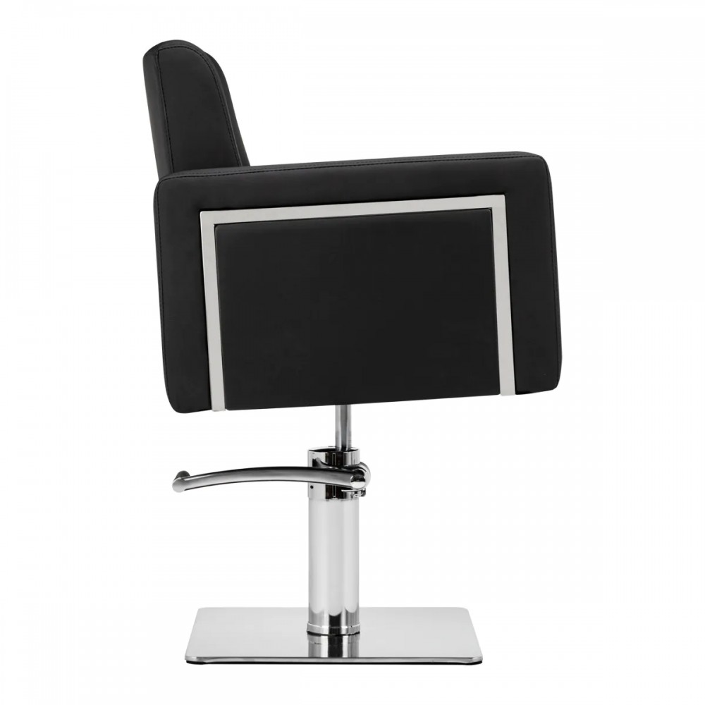 Fauteuil de coiffure noir Bergamo Gabbiano