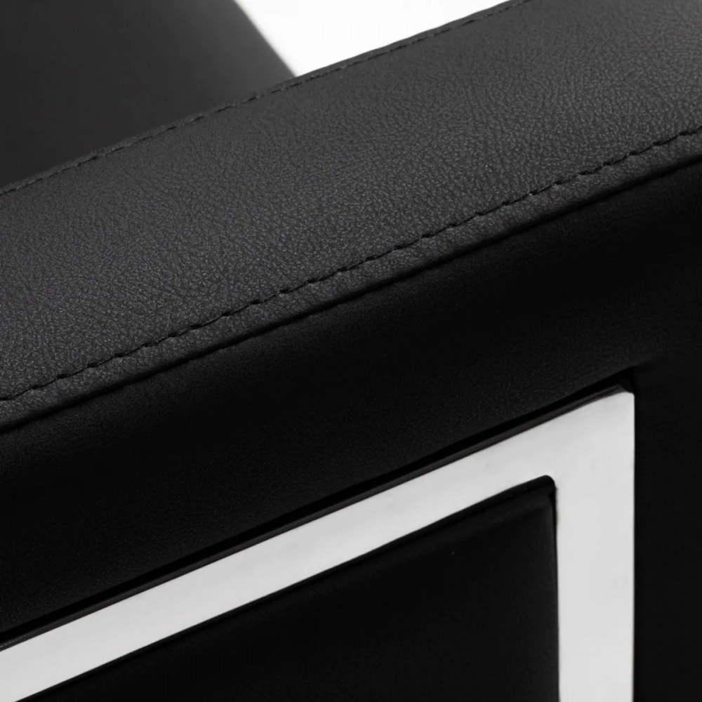 Fauteuil de coiffure noir Bergamo Gabbiano