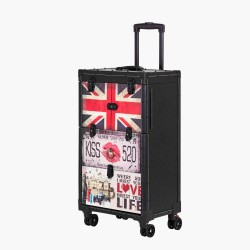 Valise de coiffeur portable simili-cuir C12 Gabbiano