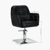 Fauteuil de coiffure noir Monaco Gabbiano