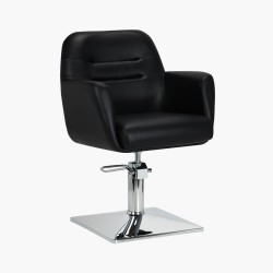 Fauteuil de coiffure noir Monaco Gabbiano