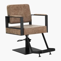 Fauteuil de coiffure marron vintage Modena Gabbiano