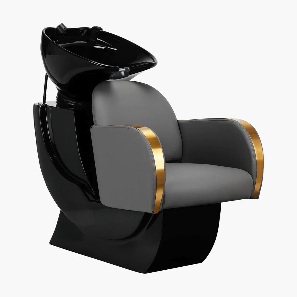 Bac à shampoing noir-gris (cuve noir) Malaga Gabbiano