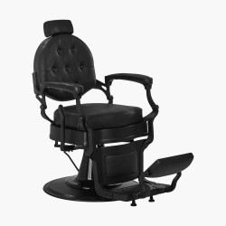 Fauteuil de barbier noir President Gabbiano