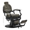 Fauteuil de barbier noir-vert patine President Gabbiano