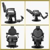 Fauteuil de barbier noir-gris President Gabbiano Fauteuil de barbier noir-gris President Gabbiano