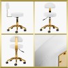 Tabouret de coiffure / cosmetique Blanc-Gold AM304-G Qainzo