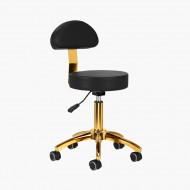 Tabouret de coiffure / cosmetique Noir-Gold AM304-G Qainzo Tabouret de coiffure / cosmetique Noir-Gold AM304-G Qainzo