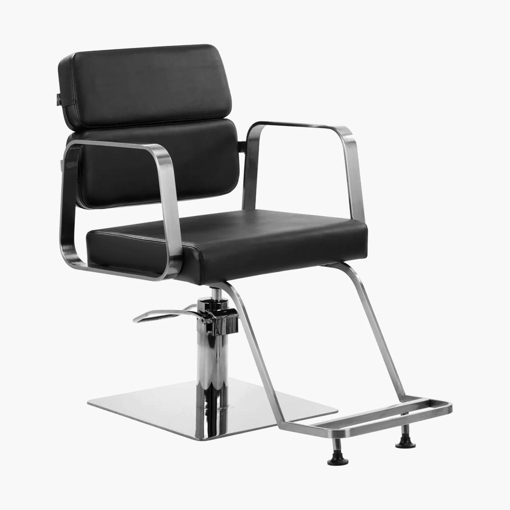 Fauteuil de coiffure noir Porto sm Gabbiano