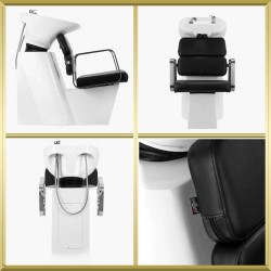 Bac à shampoing noir (cuve blanc) Porto sm Gabbiano