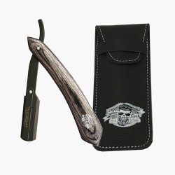 Rasoir de barbier manche en bois Captain Cook