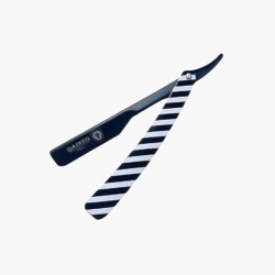 Rasoir de barbier noir blanc Qainzo