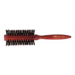 Brosse cheveux ronde en bois Barber Line