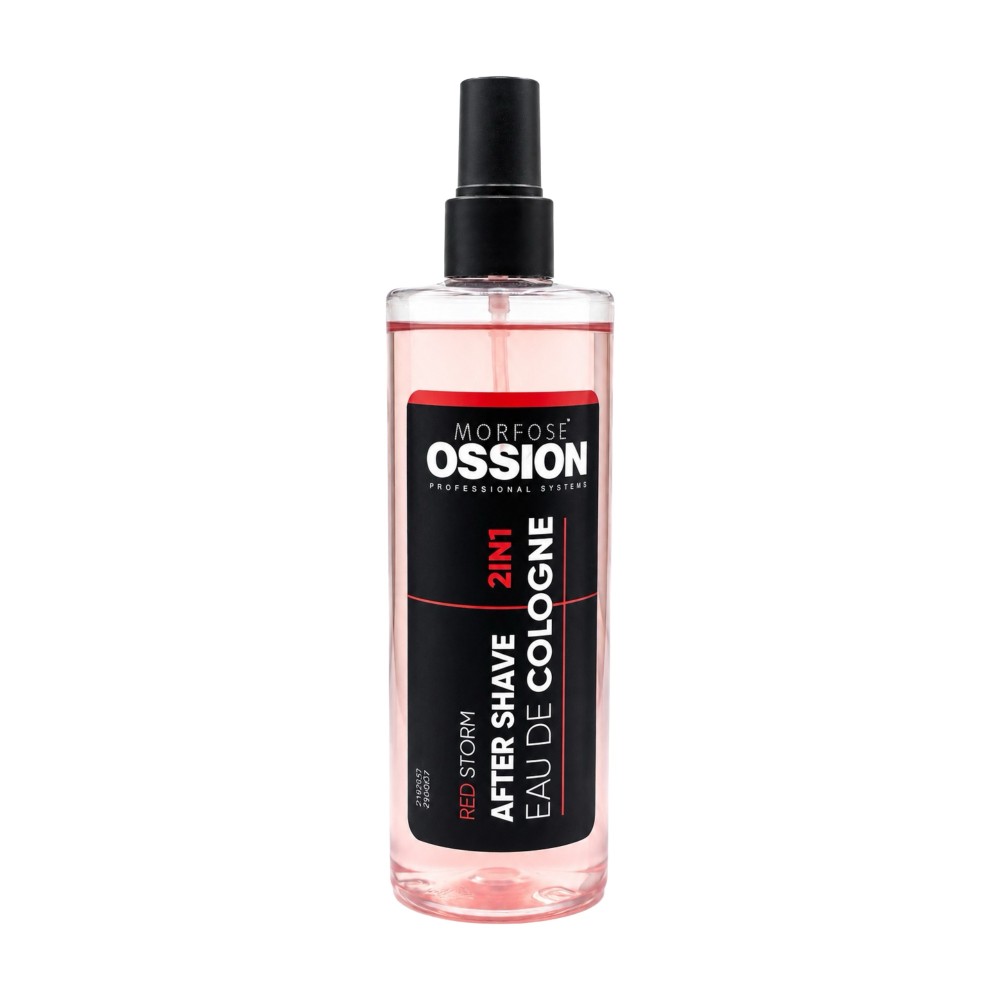 Ossion premium barber line eau de cologne Red Storm 400ml Morfose
