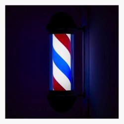 Lampe barber shop noir B-002 75 cm Qainzo